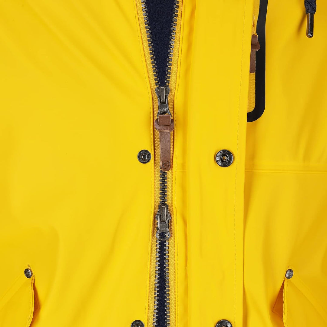 Dry Fashion Herren Regenjacke Bergen - Herrenjacke Regenmantel Männer Jacke Gefüttert Winddicht Wass