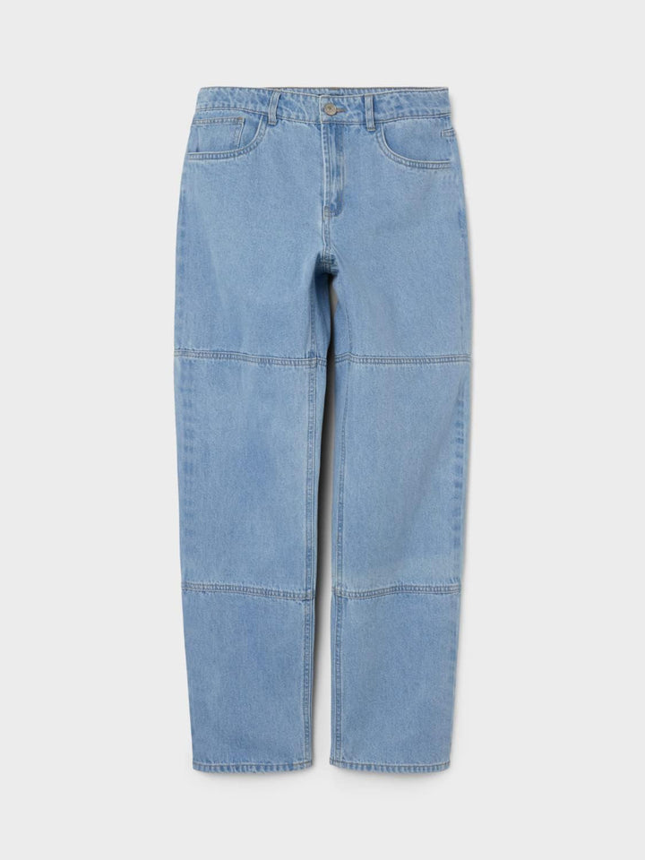 NAME IT Jungen Nlmizzatoknee DNM Dad Straight Pant Hose 140 Light Blue Denim, 140 Light Blue Denim