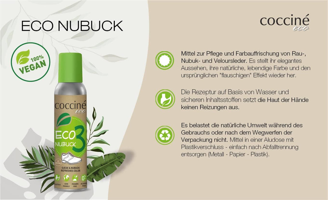 Coccine - Wildleder Pflege + Imprägnierspray Schuhe Set, Nubukleder Pflege, Impregnierungsspray Schu