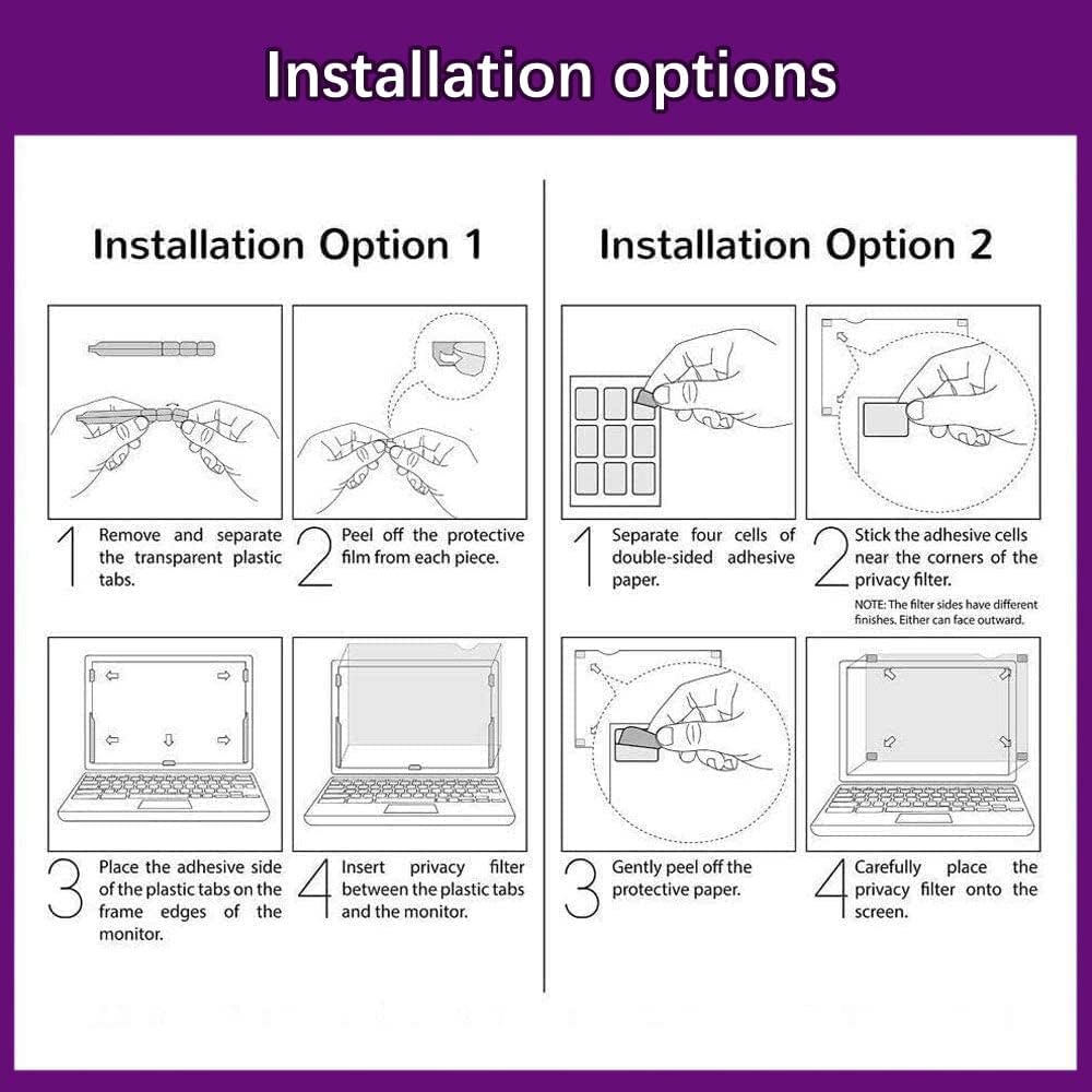 Anti-Blaulichtfilter 15.6 Zoll 16:9 Laptop Displayschutzfolie, Anti-Blaulicht, Anti-UV, Abnehmbar Bl