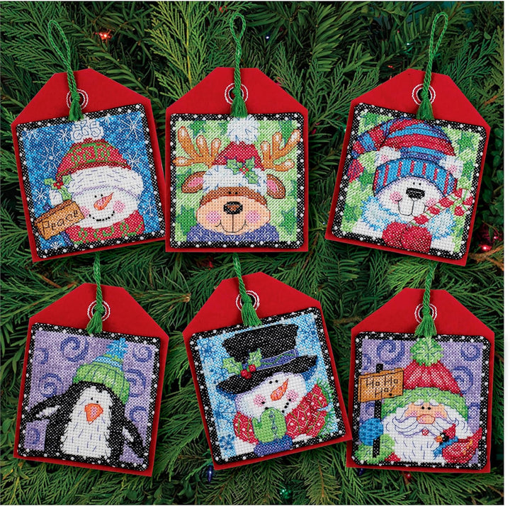 Dimensions Gezählter Kreuzstick Set, Pack of 6, Christmas Pals Traditionell, Traditionell