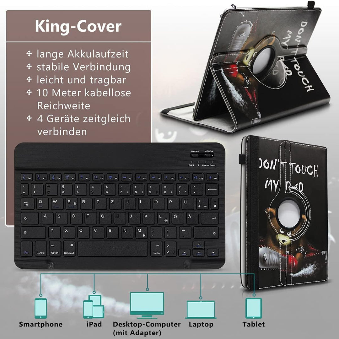 Tablet Hülle kompatibel mit Blackview Tab 20 16 15 13 12 11 10 Pro 9 8 8E Tasche Schutzhülle Bluetoo