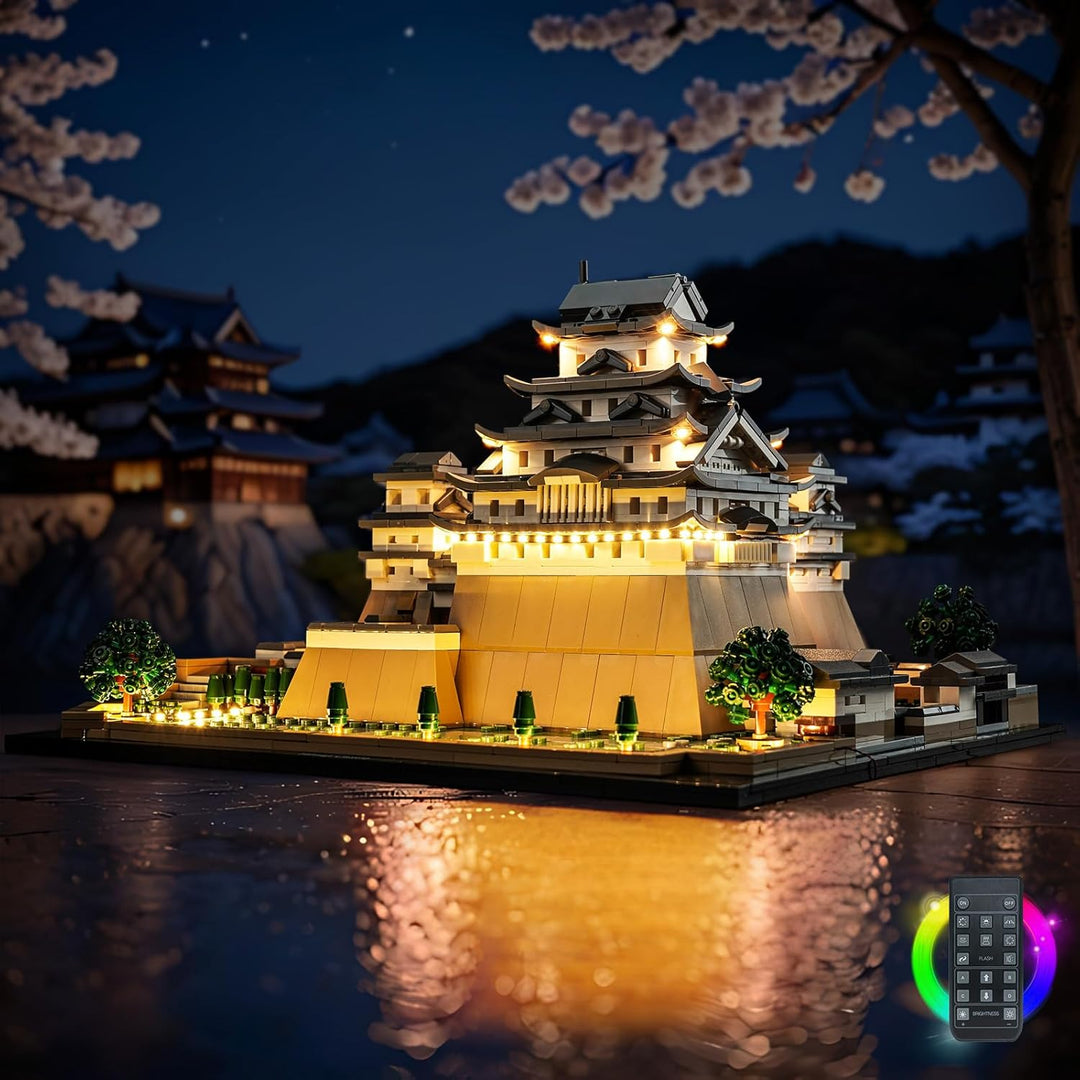 LocoLee Led Licht Set Kompatibel mit Lego Burg Himeji, Led Beleuchtungs Set Compatible with Lego 210
