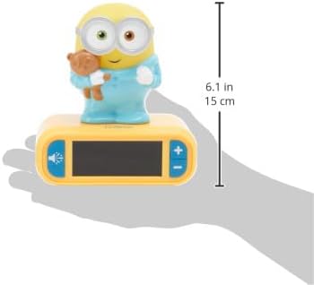 Lexibook - Wecker mit Nachtlicht und Minions Klingeltönen, Digitalwecker mit Nachtlicht und Snooze,