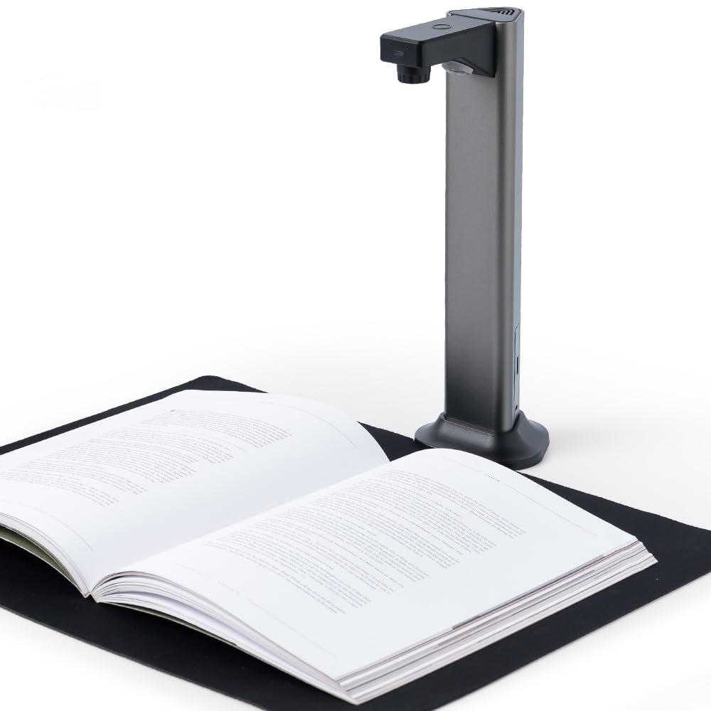 A3 Scanner Dokumentenscanner USB: 13MP Buchscanner mit OCR TTS Visualizer 3-Stufige LED Beleuchtung