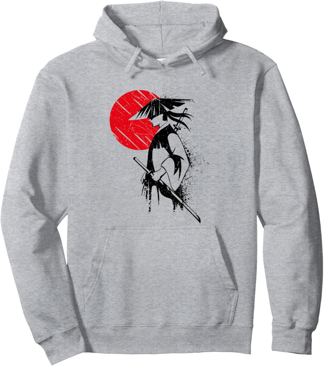 Retro Bushido Samurai Krieger Japanischer Samurai Design Pullover Hoodie