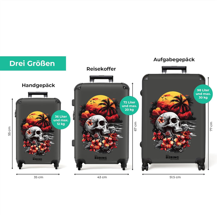 Koffer XL Gross 77x51.5x28 cm Reisekoffer mit Rollen Leicht Trolley grosser Hartschalenkoffer Rollko