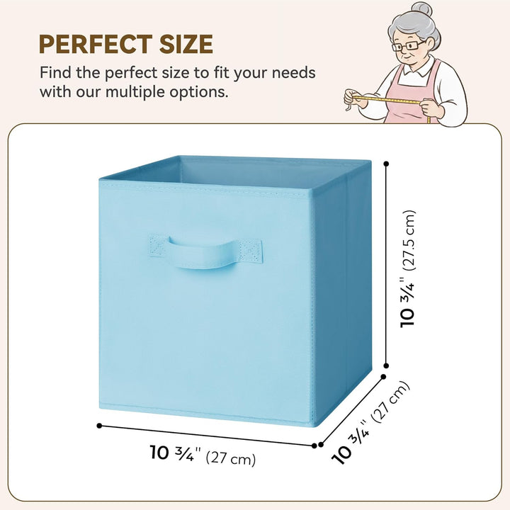 GRANNY SAYS Aufbewahrungswürfel Stoff, 6 Stück Aufbewahrungsboxen für Würfelregal, Regalkörbe 27 x 2