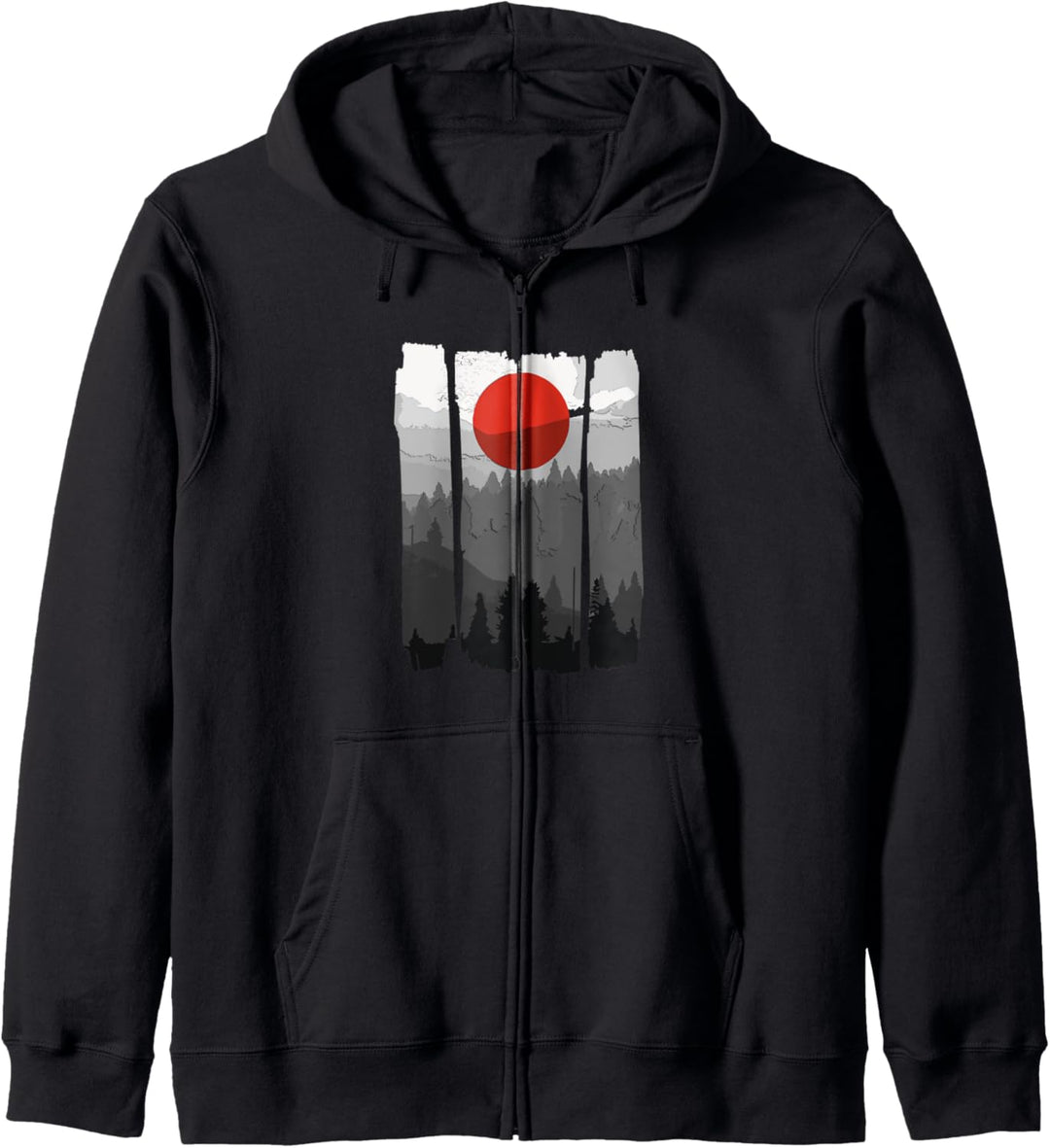 Japanischer Sonnenaufgang Kapuzenjacke