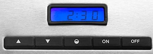 Exido 12140040 Flachtoaster mit Timer/Display Brötchen-Toaster, 700 Watt