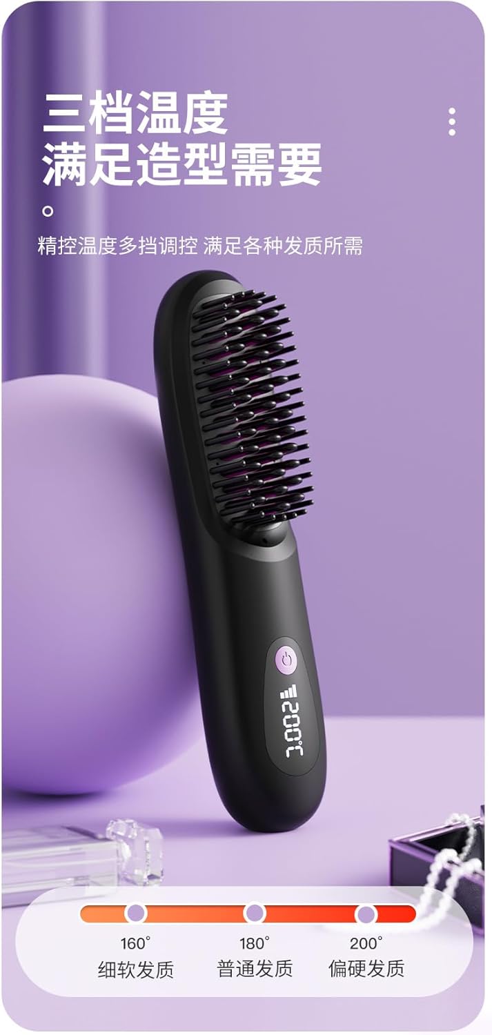 Zegla Control Pro Stylingbürste, Zegla Styling Bürste Mit Neuen 3px-Keramik-Borsten, Schnelles, Präz