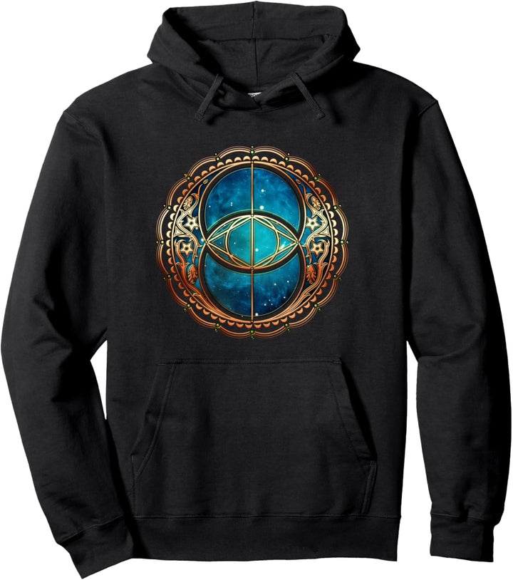 Vesica Piscis, Kelchbrunnen, Symbol, Blume des Lebens, Wicca Pullover Hoodie