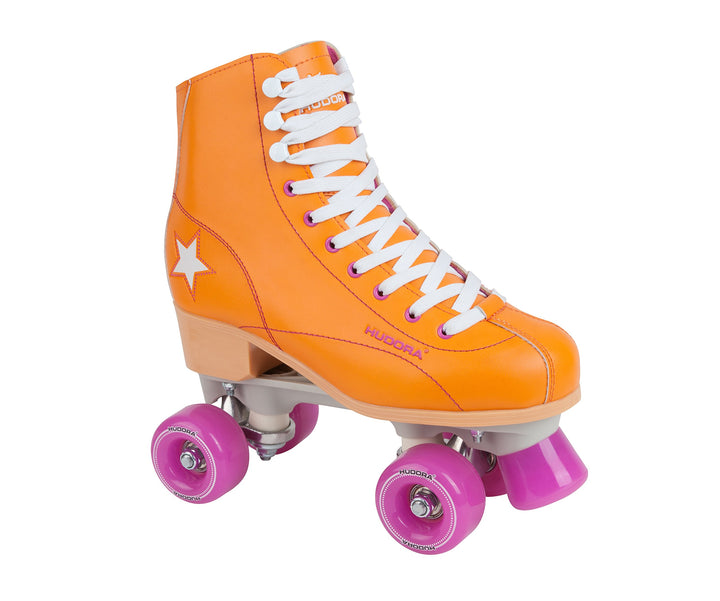 HUDORA Disco Rollerskates Rollschuh Orange/Lila 36 Rollschuh, Orange/Lila 36 Rollschuh