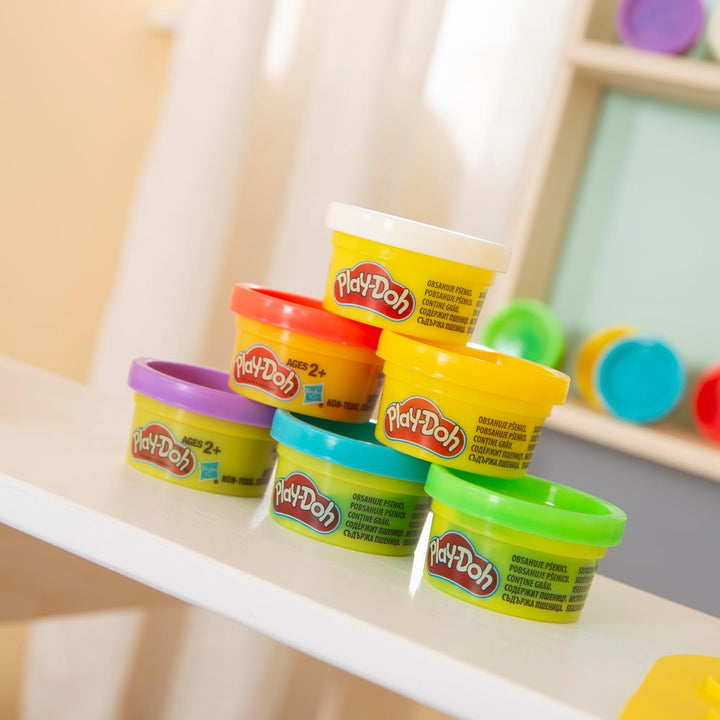 roba x Play-Doh Eisstand - Spielset aus FSC-zertifiziertem Holz mit 12 Knetdosen, Holzwerkzeug, Schü