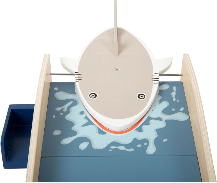 small foot Minigolf "Shark Attack" aus Holz, mit integriertem Schnapp-Mechanismus, ab 3 Jahren, 1158