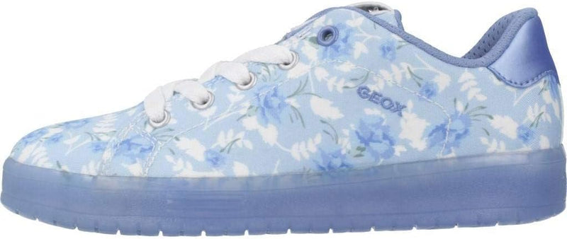 Geox Mädchen J Kommodor B Low-top Sneaker 29 EU Türkis Sky White, 29 EU Türkis Sky White