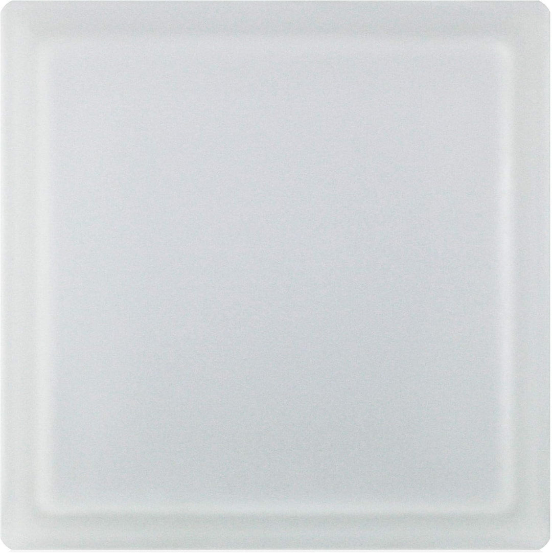 Design Glasbaustein Riva klar 2-seitig satiniert 19x19x8 cm - 5 Stück 19 x 19 x 8 cm Klar, 2-seitig