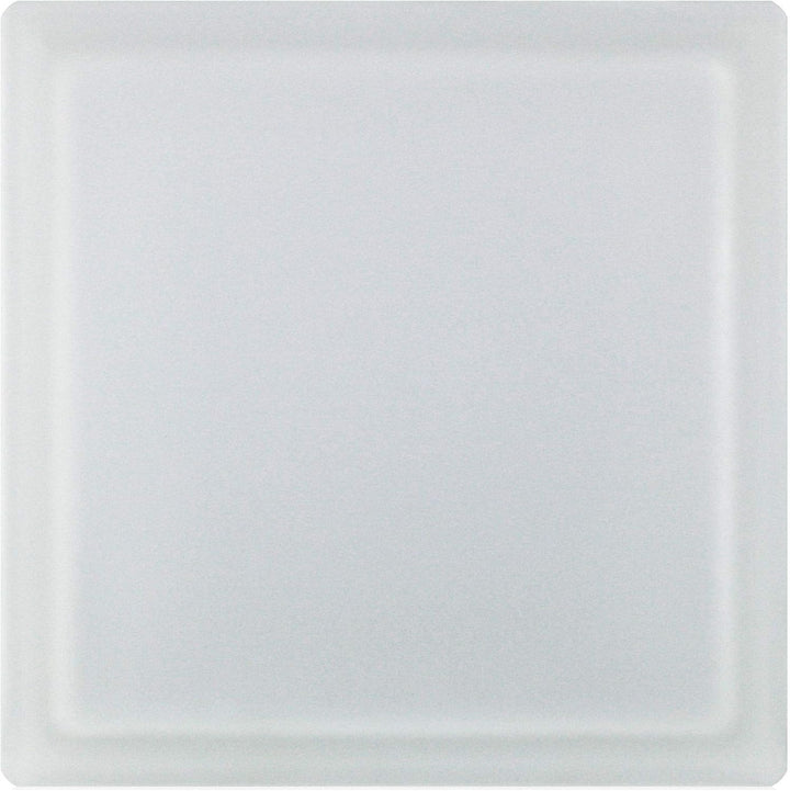 Design Glasbaustein Riva klar 2-seitig satiniert 19x19x8 cm - 5 Stück 19 x 19 x 8 cm Klar, 2-seitig