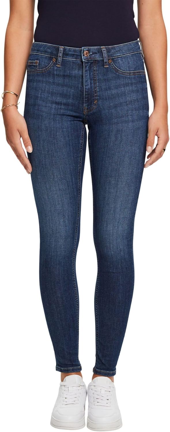 ESPRIT Damen Jeans 25W / 32L 901/Blue Dark Wash, 25W / 32L 901/Blue Dark Wash