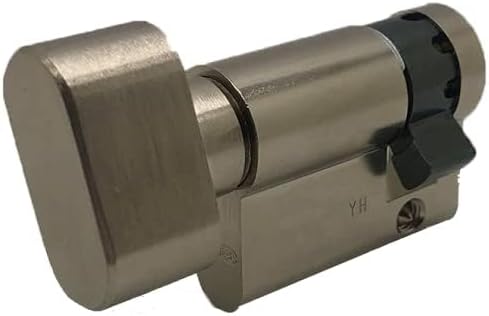 ABUS KE5N10 / 30 Halbzylinder mit Knopf Vernickelt E5 10 x 30 mm 10x30 mm Vernickelt, 10x30 mm Verni