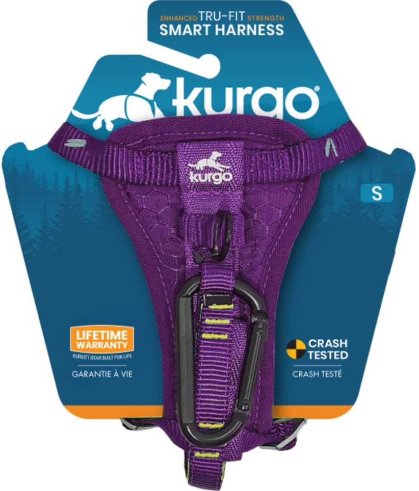 Kurgo Tru-Fit Hundegeschirr, Crash-Test-erprobtes Auto-Sicherheitsgurt, Für Hunde von 2 bis 5 kg, Gr