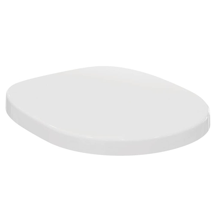 Ideal Standard E791801 Toilettensitz, weisser Kunststoff, WC-Sitz und Deckel Wrapover Standard Close