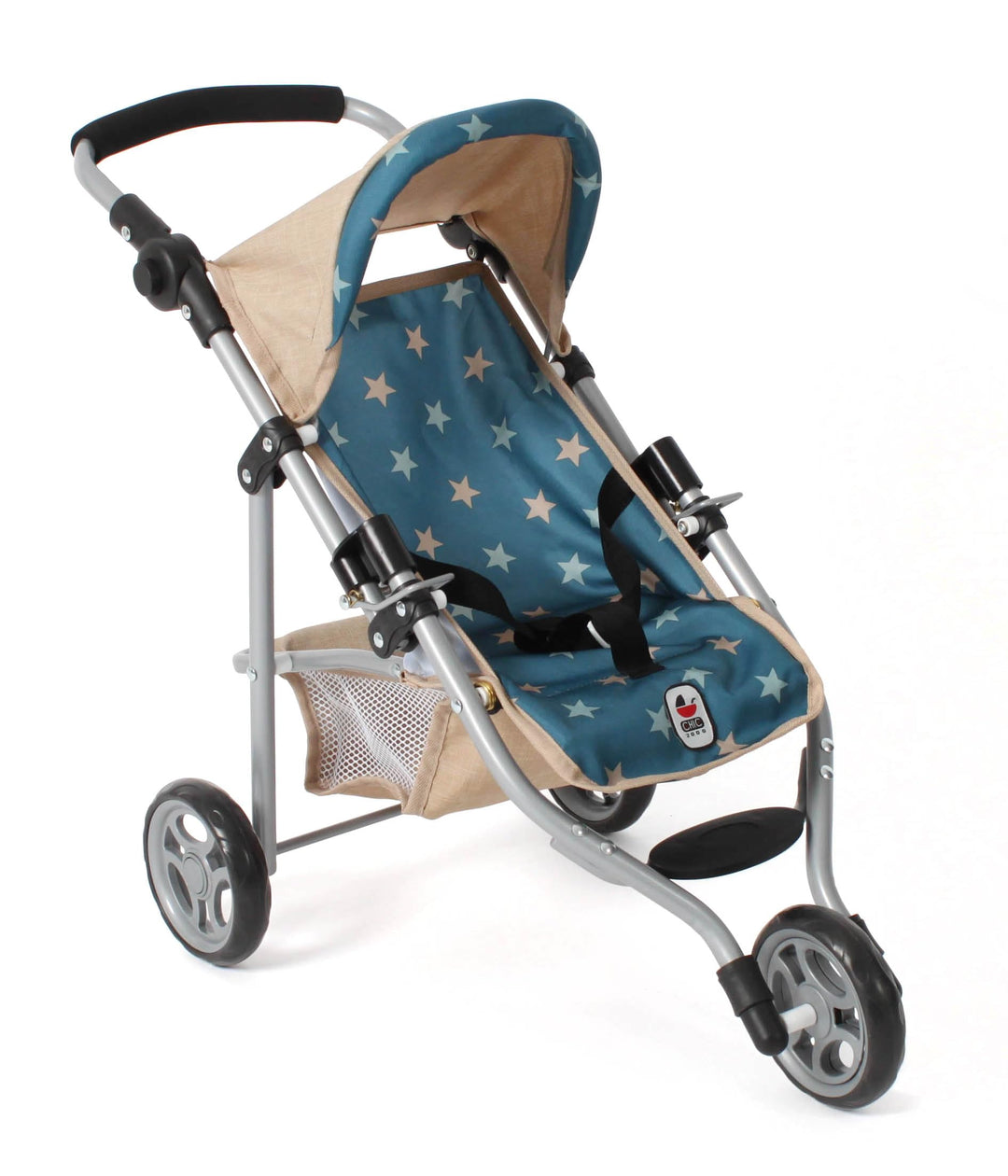 Bayer Chic 2000 - Puppenbuggy Lola, Kinderwagen für Puppen bis ca. 50 cm Grösse, Jogging-Buggy, Pupp