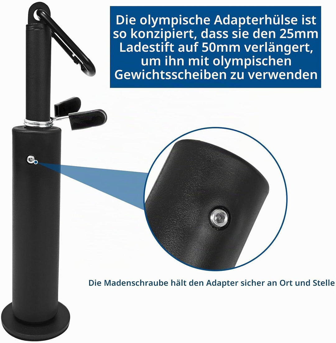 Ladestift, Gewichtsplatte Loading Pin 25mm Kabelzug Latzug Weight Lifting Pin für Hantelscheiben 30m