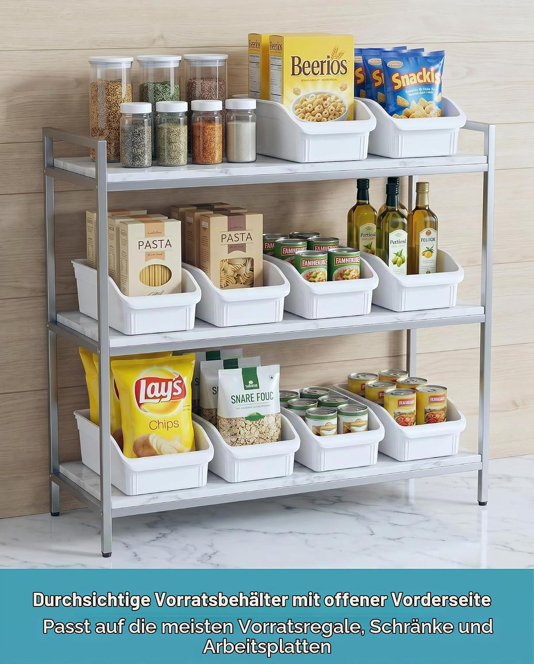 10PC Schminktisch Organizer Schubladenorganizer für Küchenutensilien, Vorratsschrank-Snacks, Kosmeti