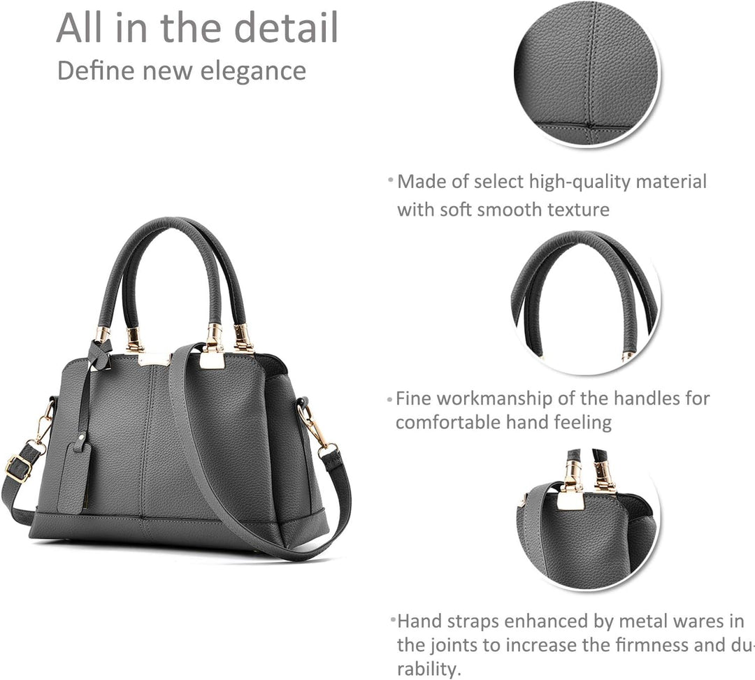 NICOLE &amp; DORIS Damen Handtaschen Elegante Damen Tasche Designe Frauen Umhängetasche PU Weiche Ledert