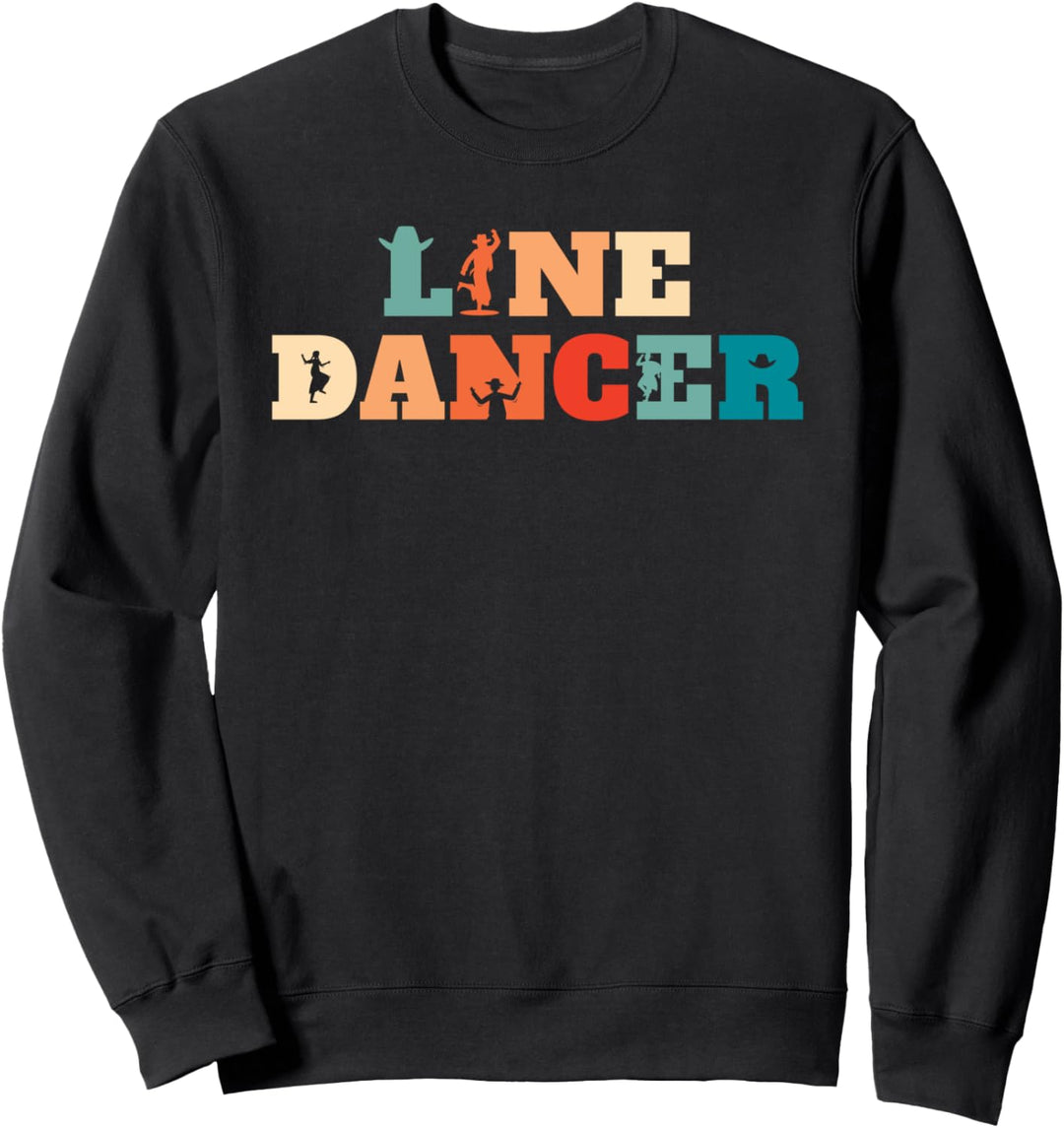 Retro Line Dancing Western Country - Vintage Line Dance Sweatshirt