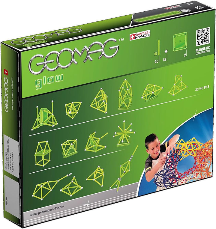 Geomag, Classic Glow 330, Magnetkonstruktionen und Lernspiele, 3 Jahre to 99 Jahre, 40-teilig 40 Stü
