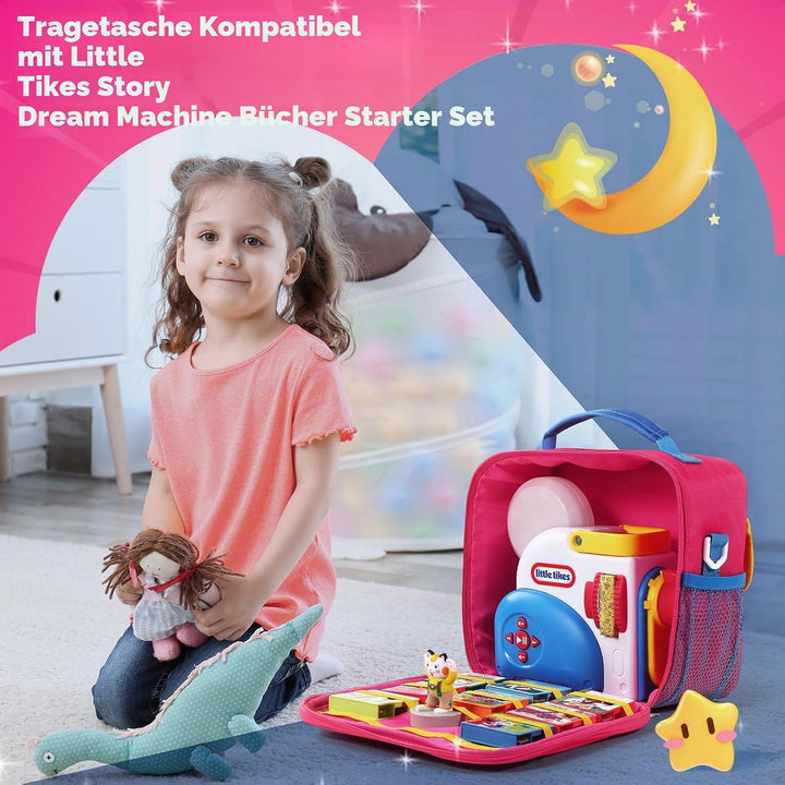 Aufbewahrungskoffer für Little Tikes Story Dream Machine Bücher & Spielzeug, Reisekoffer für Geschic