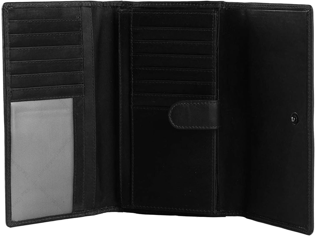 The Chesterfield Brand Wax Pull Up Jill Geldbörse RFID Leder 18 cm