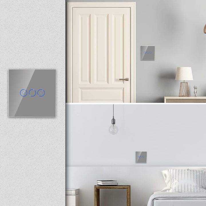 CNBINGO WLAN Dimmschalter für dimmbare LED-Leuchten - Smart Touch Lichtschalter Arbeit mit Alexa, Go