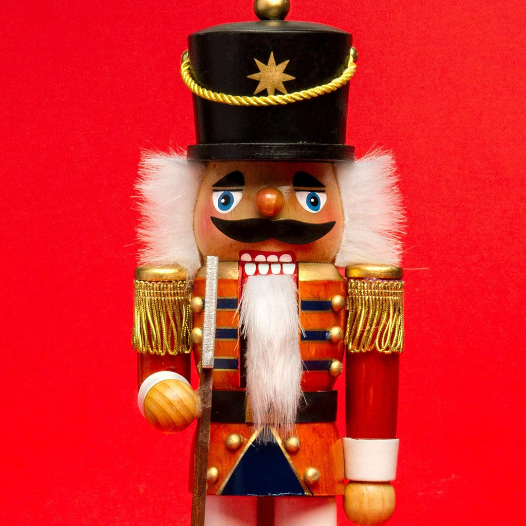SIKORA NK-H Deko Nussknacker Figur aus Holz Verschiedene Motive 2 Grössen, Grösse:Höhe ca. 34 cm, Fa