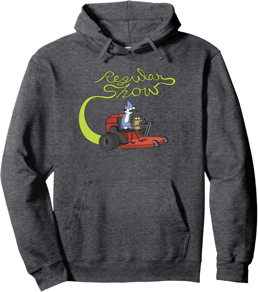 Regular Show Mordecai and Rigby Mower Pullover Hoodie