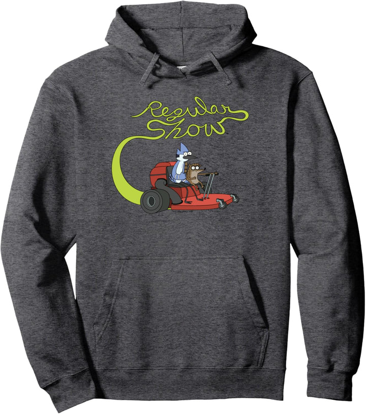 Regular Show Mordecai and Rigby Mower Pullover Hoodie