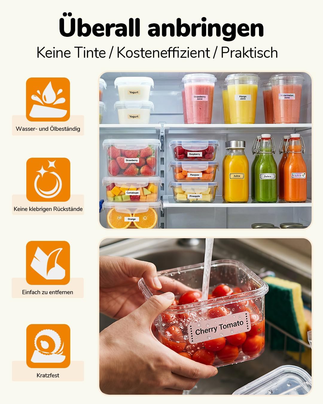 Phomemo D30 Bluetooth Etikettendrucker - Mini Beschriftungsgerät Selbstklebend Thermo Etikettiergerä