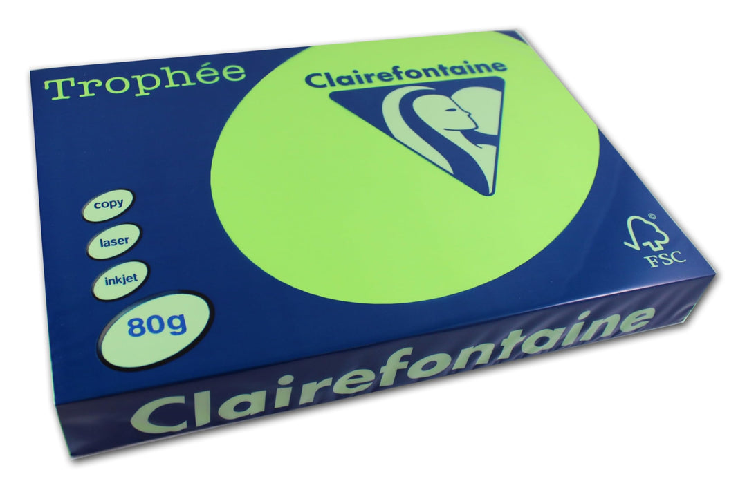 Clairefontaine 2975C - Ries Druckerpapier / Kopierpapier Trophee, intensive Farben, DIN A4, 80g, 500