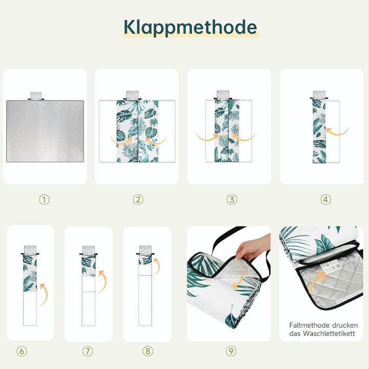 HAUSPROFI Picknickdecke 200x300, wasserdicht & isoliert - XXL Outdoor Decke für Picknick, Strand, Ca