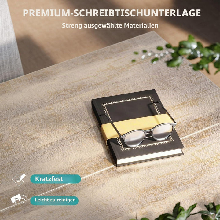 YITAHOME Couchtisch, Quadratischer Wohnzimmertisch 2-stöckiger, Couchtisch mit Stauraum für Couch Sc