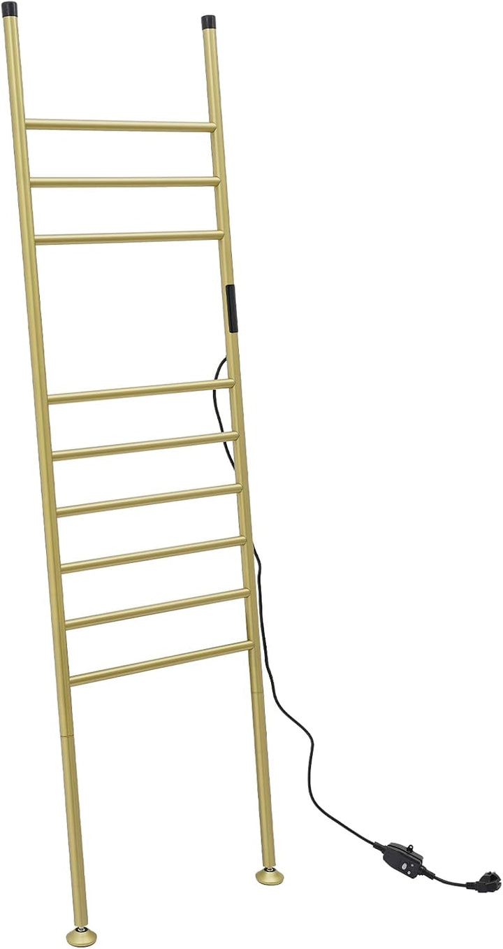 Handtuchheizkörper Elektrisch,Freistehende Handtuchleiter mit Timer 1-24H, 45-70°C, 180W Bodenstehen