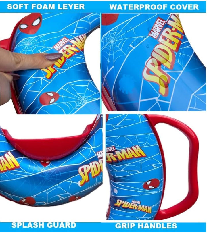 Kinder-Toilettensitz Spiderman Marvel Universal-Adapter mit Griffen