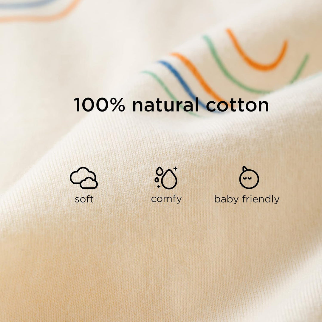 Duomiaomiao Baby Sommerschlafsack, Schlafsack mit füssen 0.5 tog, Dünne Sommer Schlafsack mit füssen