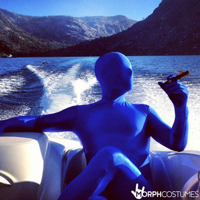 Morphsuits MSBUM Farbe Costume Body Suit, Blau, M Blau M, Blau M