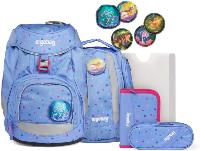 ergobag Unisex Kinder Prime School Backpack Set Rucksack Einheitsgrösse Bärzaubernd - Blau