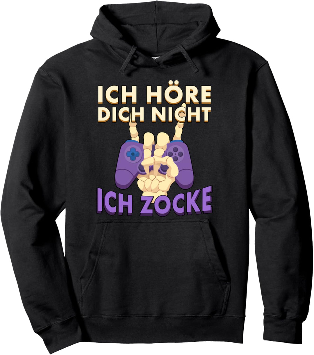 Ich Höre Dich Nicht Ich Zocke - Controller Gamer Pullover Hoodie