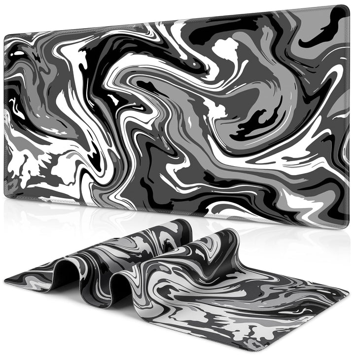Grosses Gaming-Mauspad XXL 900 x 400 mm Gamer Mouse Pad mit Nähten an den Rändern – unter der Schrei