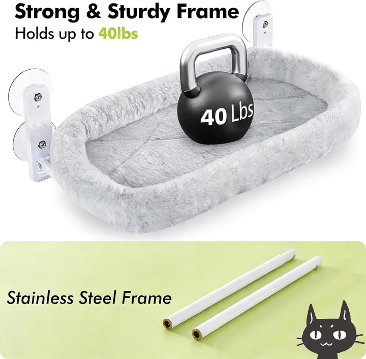 Katzen fensterliege-Faltbare Fenster hängematte für Katzen-Katze fensterbett,52cm Fenster hängematte